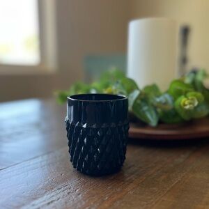 Vintage (set of 1) Indiana Glass Black Diamond Point Juice Glass